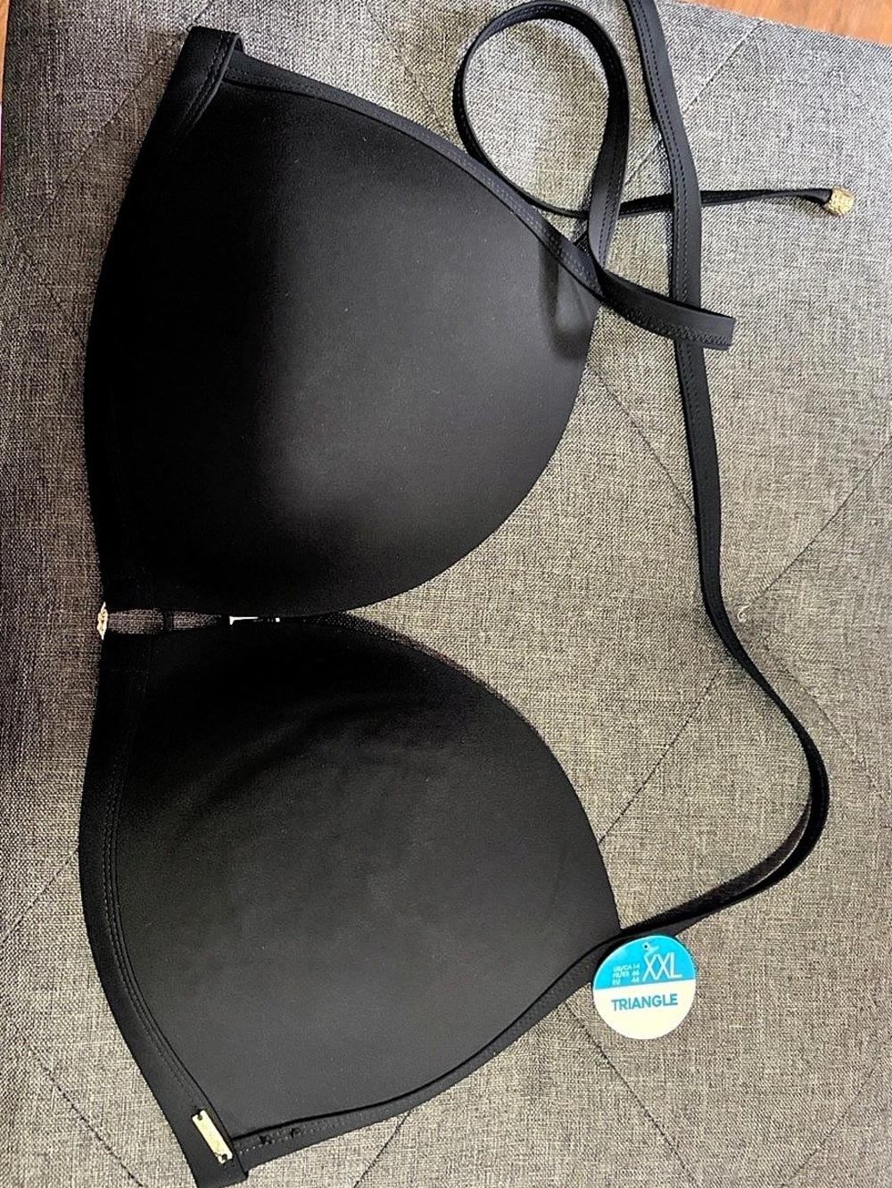 Censored Triangle Black XXL NWT Bra